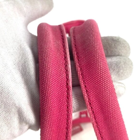 PRADA beach bag with pouch Logo Canapa 2WAY Bag Shoulder Bag Hand Bag Tote Bag - Picture 11 of 15